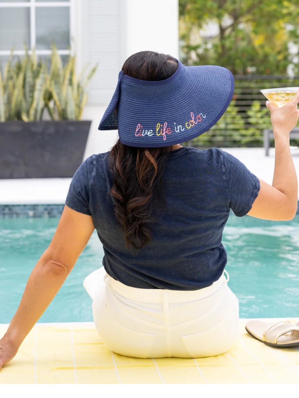 Lug Embroidered 'Live Life in Color' Sun Visor - Picture 10 of 10